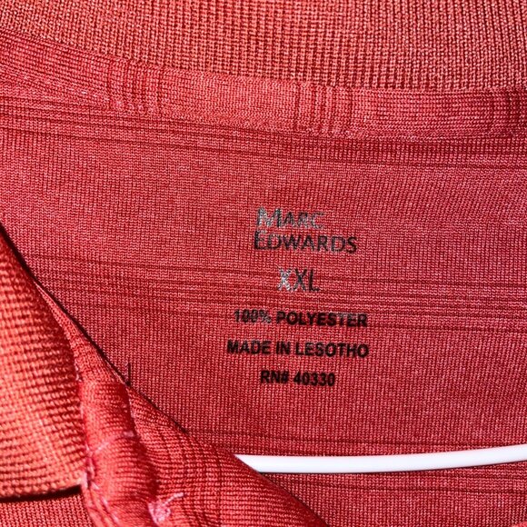 Mark Edwards Mens XXL Striped Polo Shirt 100% Polyester Short Sleeve Casual Wear - Picture 5 of 6